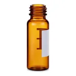 Waters Deactivated Amber Glass 12 x 32 mm Screw Neck Vial, 2 mL Volume, 100/pk