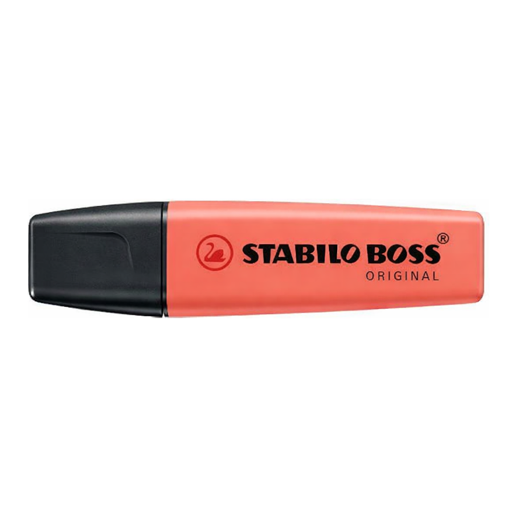 OFFICENEX 스타빌로 보스파스텔형광펜(2mm+5mm 코랄레드)
