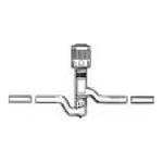 Thermo Fisher Scientific Kontes Straight with Tip-O-Ring PTFE Plug HI-VAC Valves, 0-4mm bore range; 9mm stem O.D.; 010 o-ring size shaft; 5-105 o-ring size tip