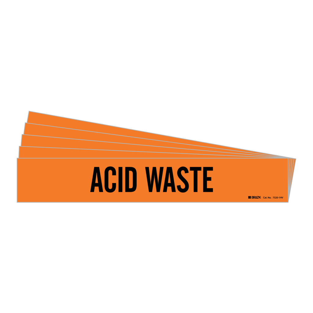 Brady ACID WASTE Pipe Marker
