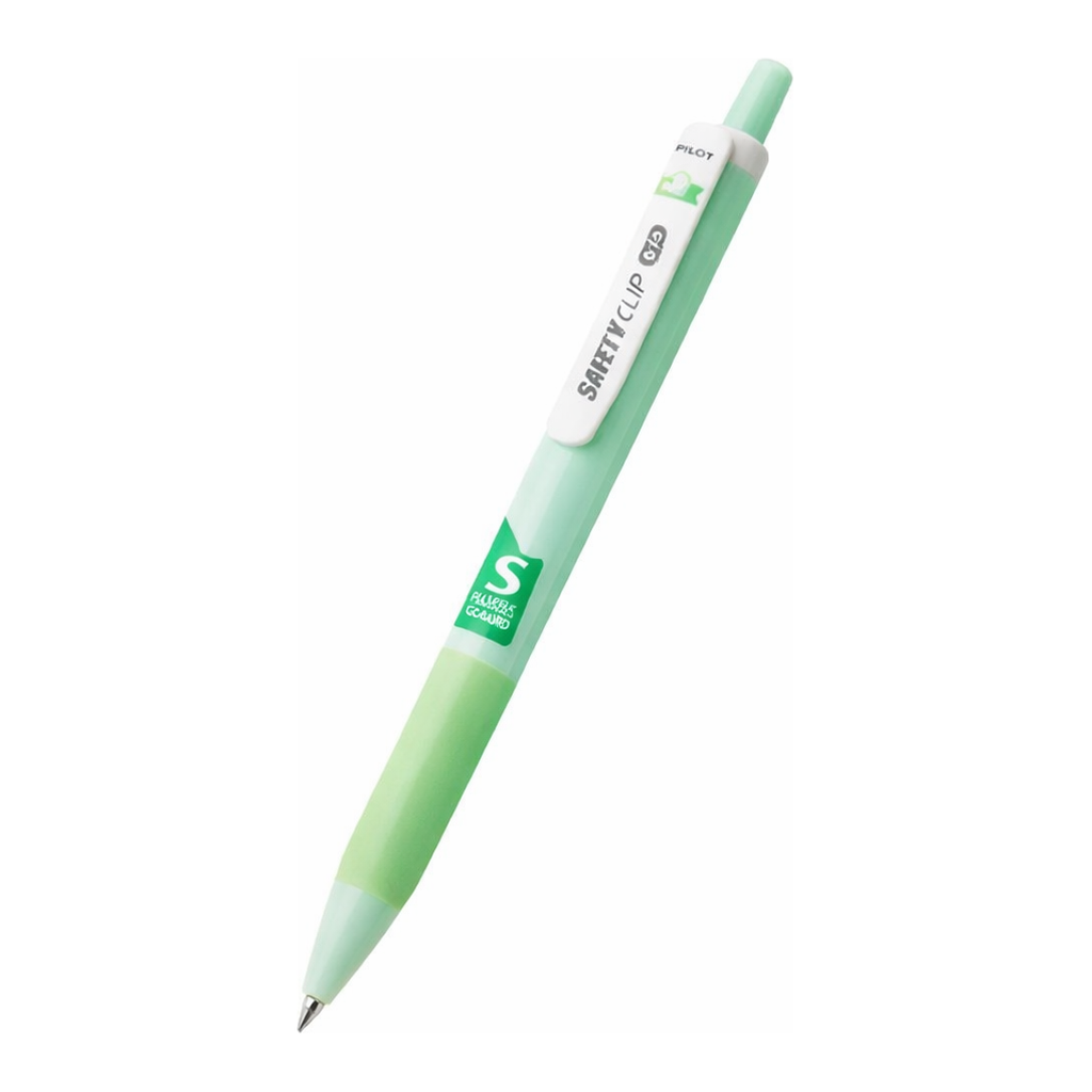 OFFICENEX 마이펜 세이프티클립S 볼펜(0.38mm/애플그린/1EA)