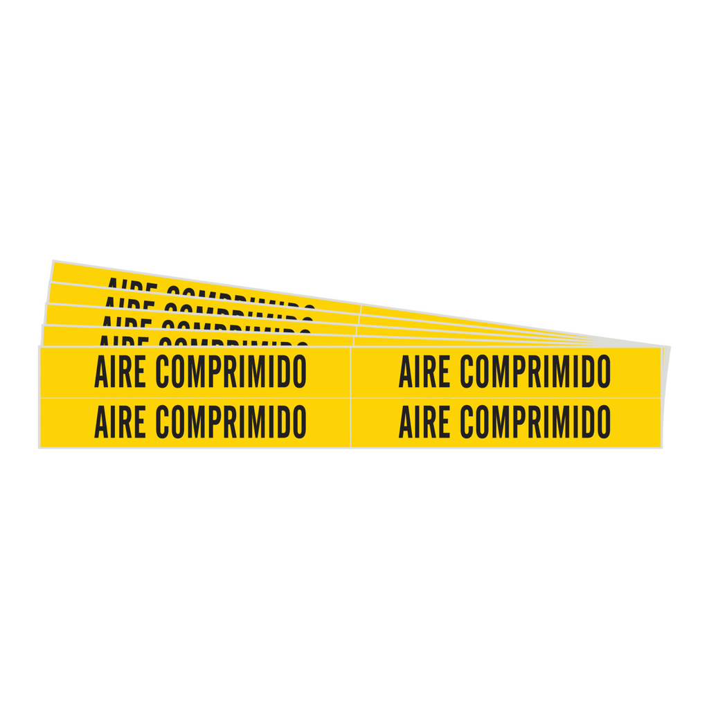 Brady Self-Adhesive Pipe Marker: AIRE COMPRIMIDO