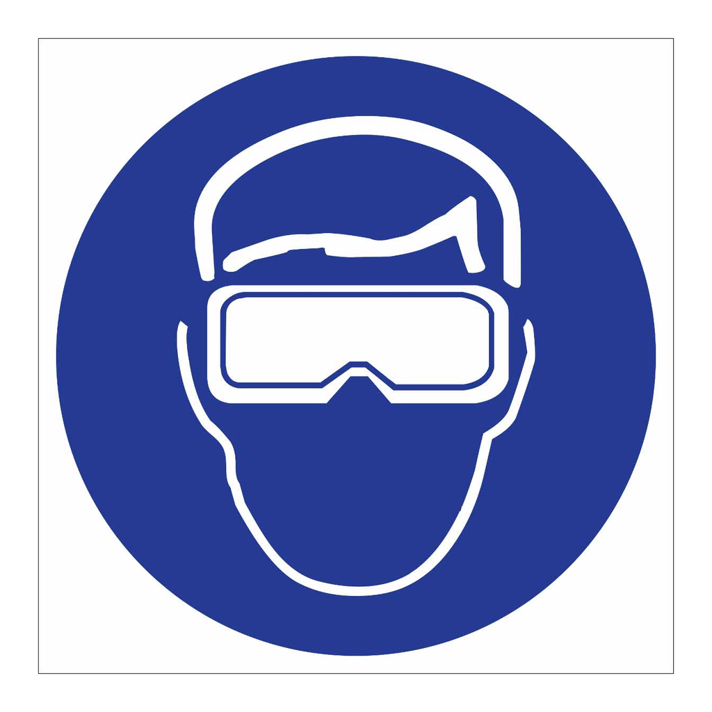 Brady Safety Goggles Symbol Labels