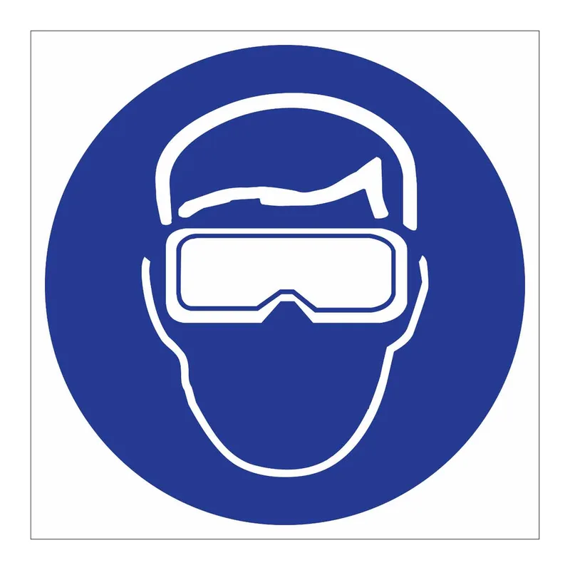 Brady Safety Goggles Symbol Labels