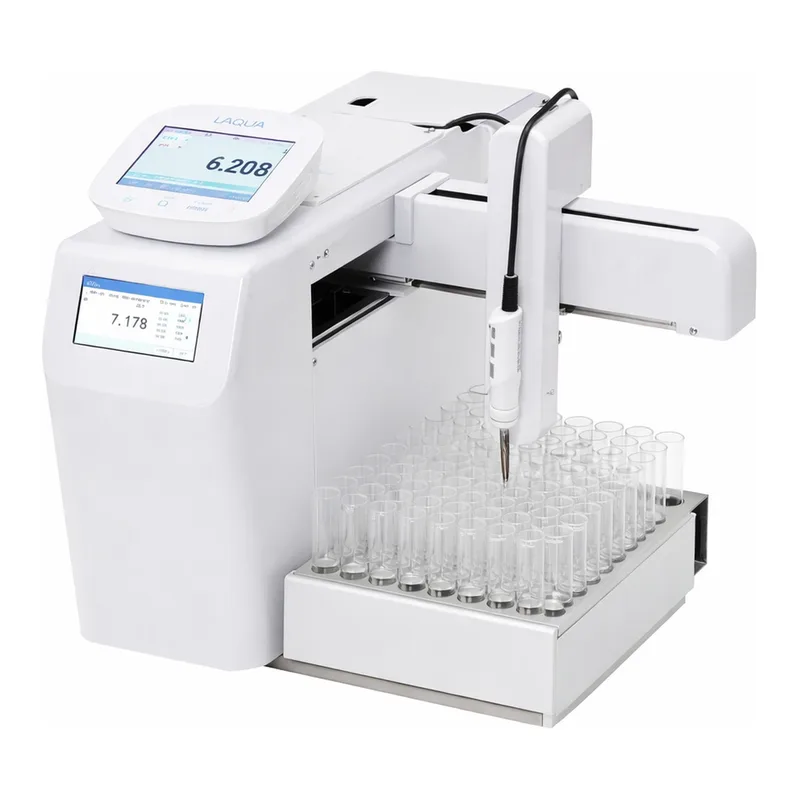 AS ONE Tabletop pH and Water Quality Analyzer with Autosampler, 오토 샘플러 부속 탁상형 pH·수질 분석계