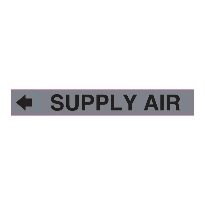 Brady SUPPLY AIR Plenum Duct Marker