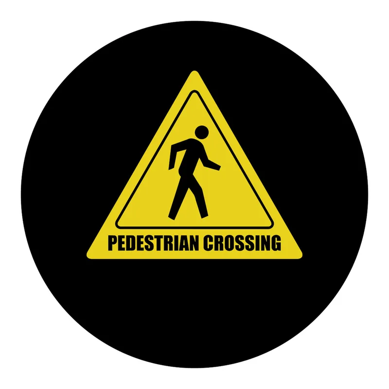 Brady GOBO Safety Sign Slides, PEDRESTRIAN CROSSING