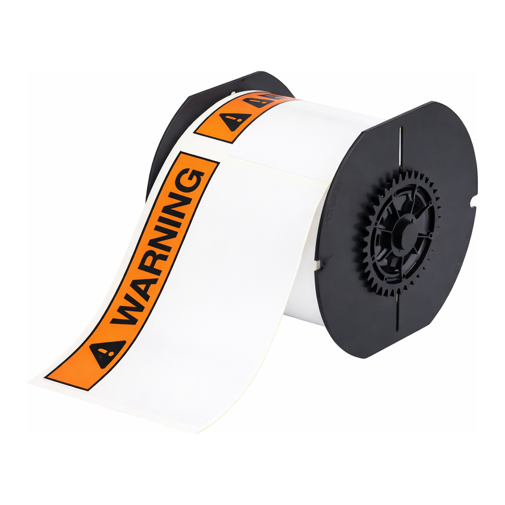 Brady All Weather Permanent Adhesive Vinyl Labels, Pre-printed Header, for B30 Printers