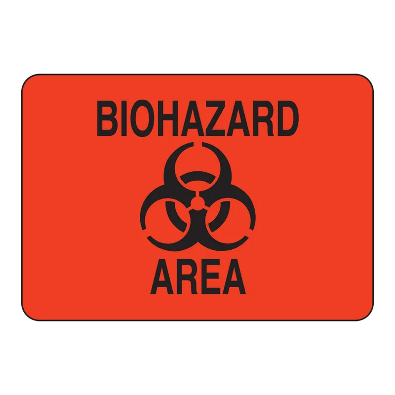 Brady Biohazard Area Sign