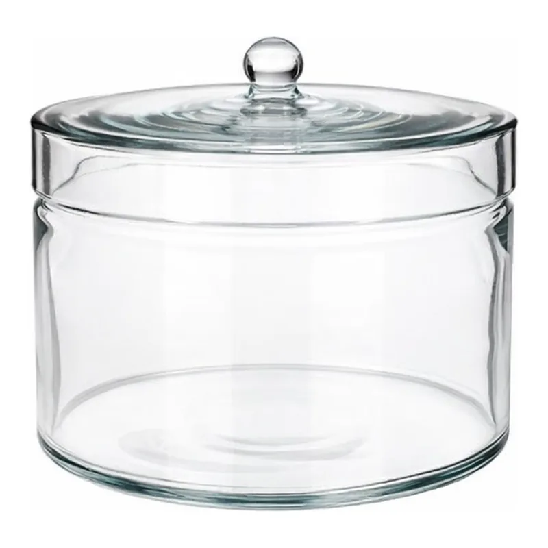 Glass Jar with Cover, Simax 원형 유리 쟈