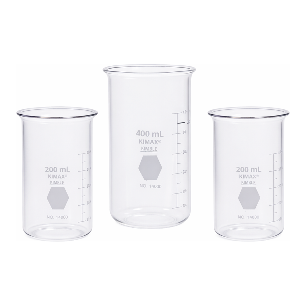 Tall Form Berzelius Beaker, KIMAX 장형 유리 비이커