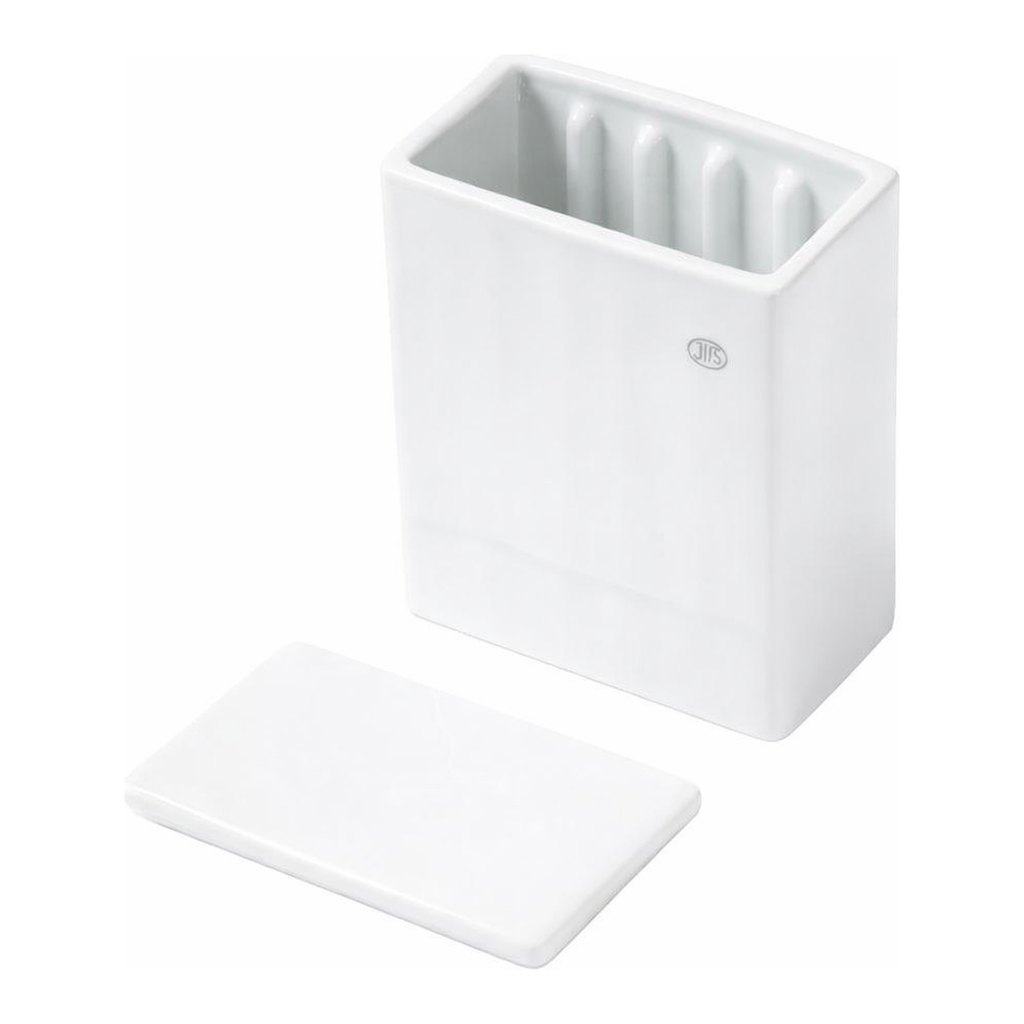 Porcelain Staining Box with Lid 자제 염색 밧드