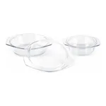 Glass Round Tray with Lid, Simax 유리 원형 트레이
