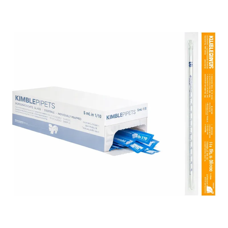 Disposable Sterile Glass Pipet, Kimble 일회용 멸균 유리 피펫