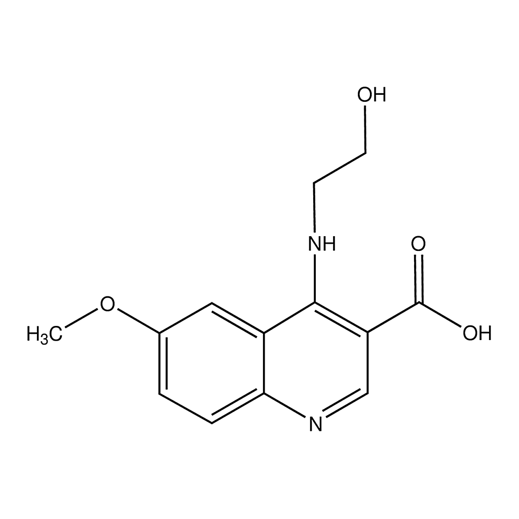 Merck 4-(2-Hydroxyethylamino)-6-methoxyquinoline-3-carboxylic acid