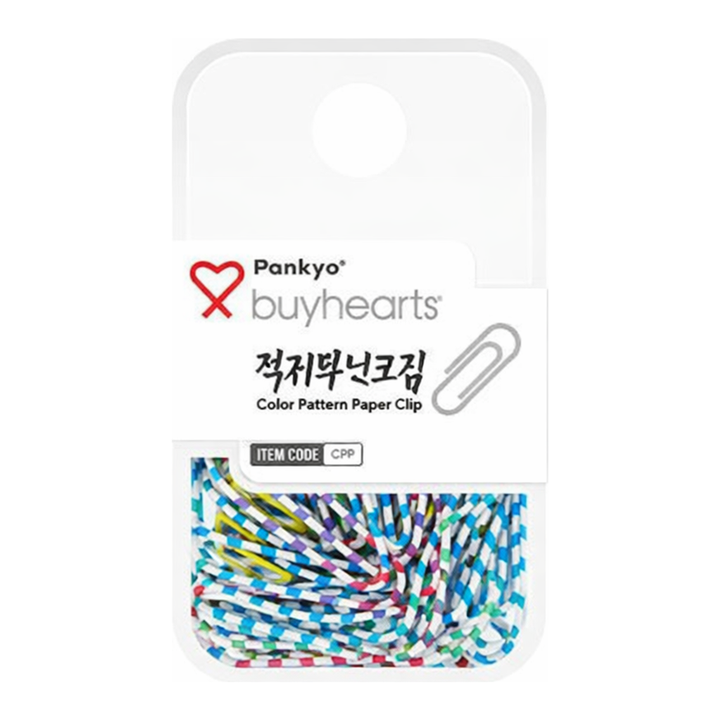 OFFICENEX 바이하츠 컬러무늬크립(80개입)