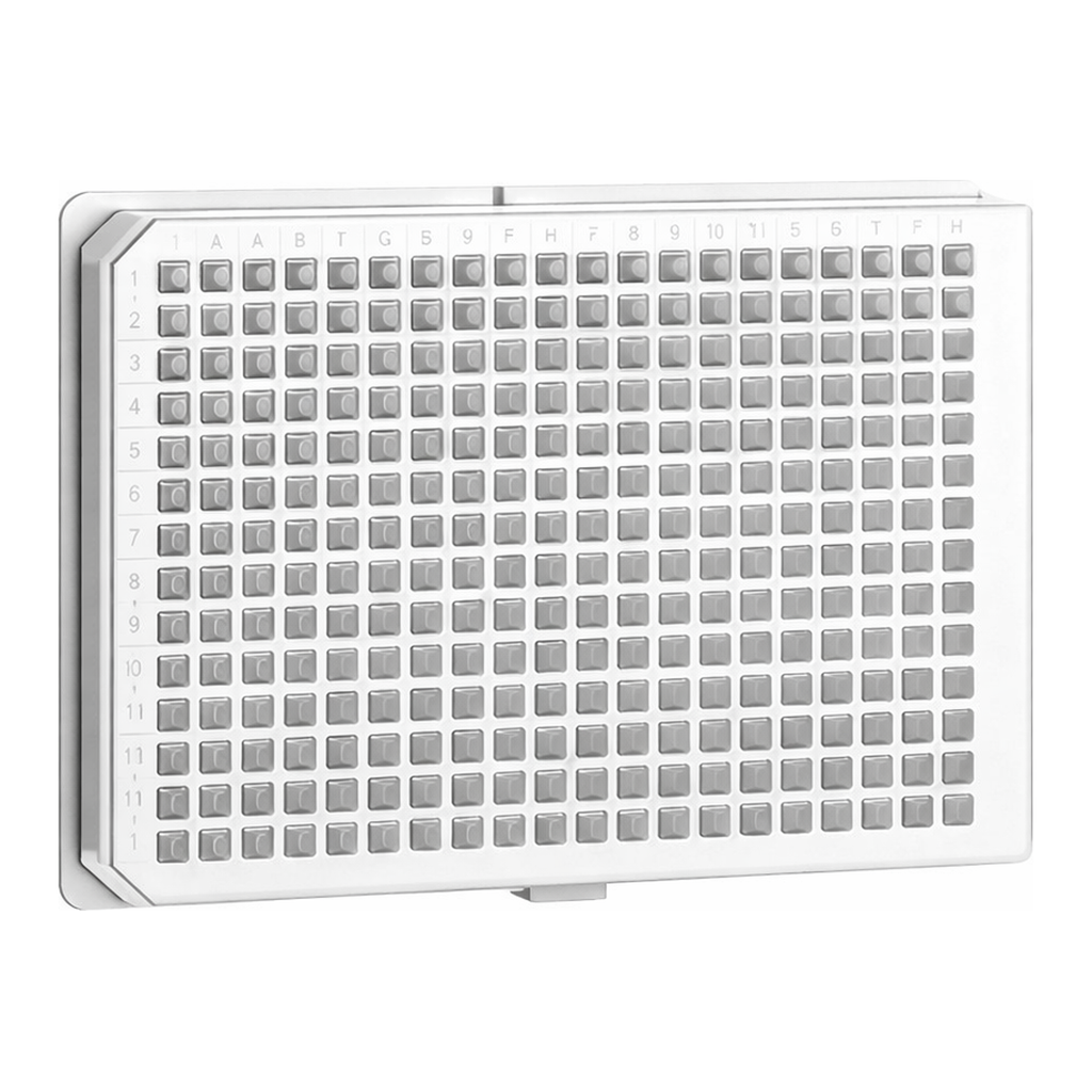 Greiner Bio One CELL CULTURE MICROPLATE, 384 WELL, PS, F-BOTTOM,µCLEAR®, WHITE, LID, ADVANCED TC, STERILE, 8 PCS./BAG