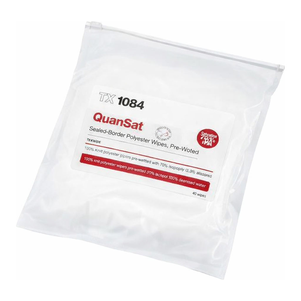 AS ONE Pre-Wetted Wiper Sealed-Border Polyester Quanstat®, 프리웨트 와이퍼