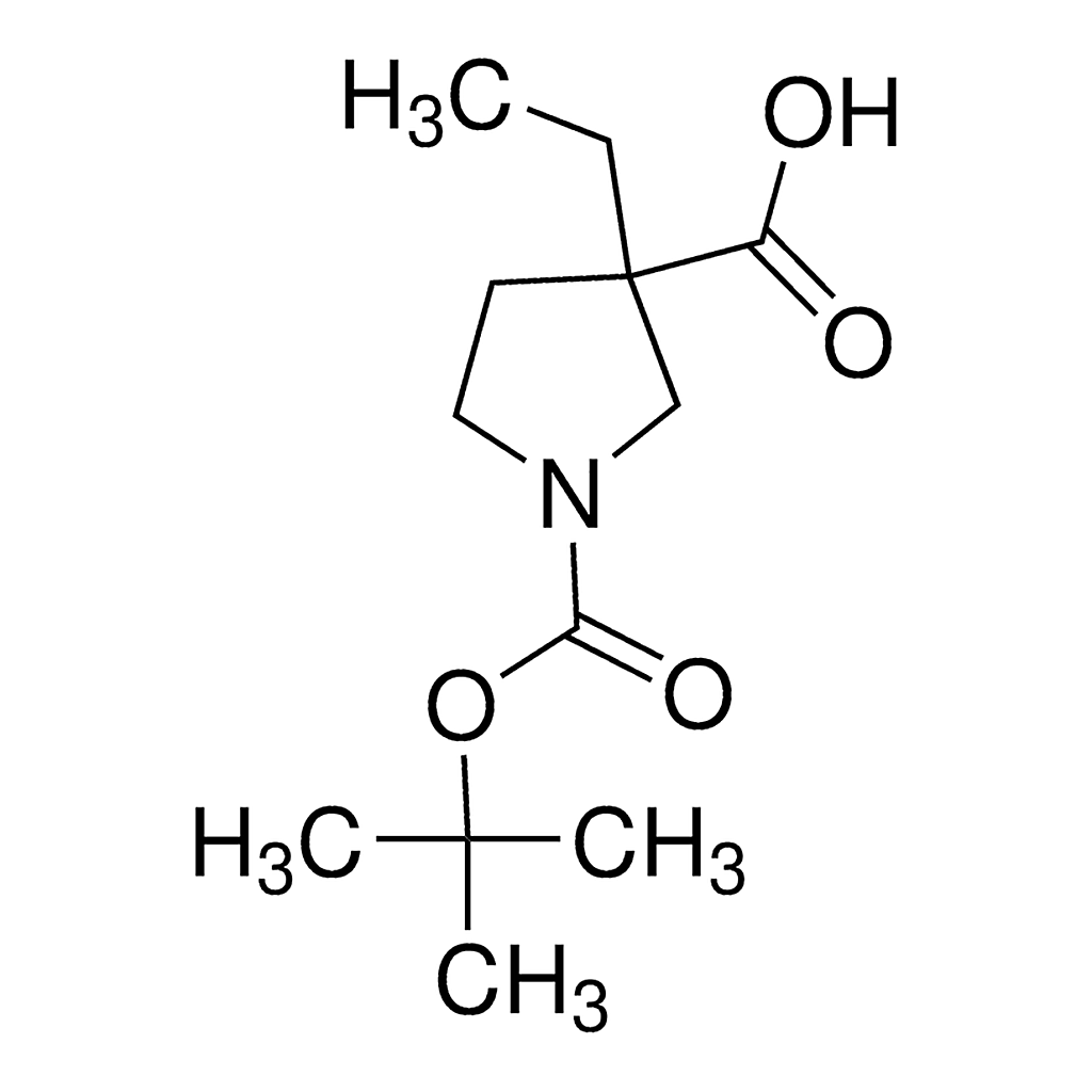 Merck 1-(tert-Butoxycarbonyl)-3-ethyl-3-pyrrolidinecarboxylic acid