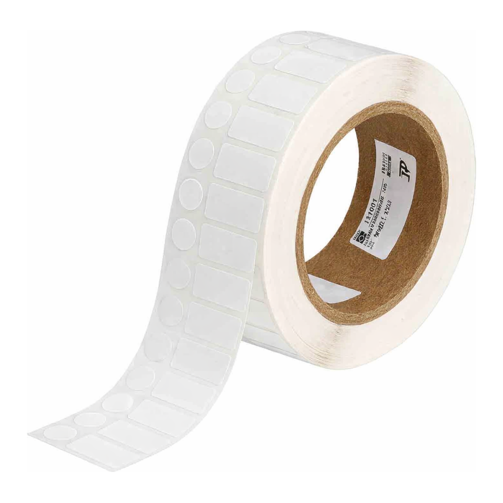 Brady Chemical Resistant Cryogenic Polypropylene Laboratory Labels with Vial Top for 3" Core Printers