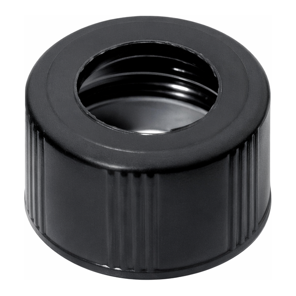 Waters Black Phenolic Screw Neck Cap, 144/pk