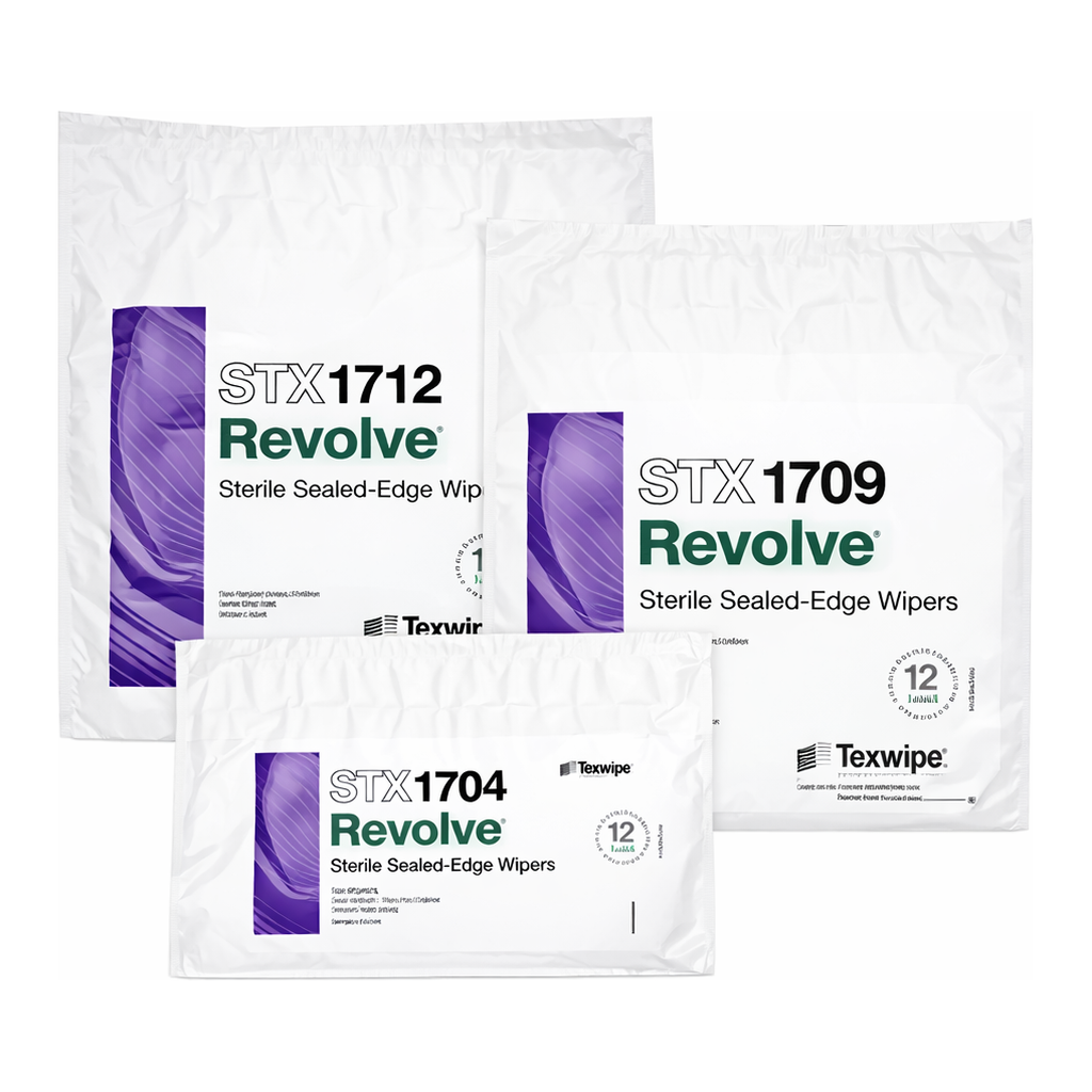 Texwipe REVOLVE SUSTAINABLE DRY CLEANROOM WIPERS, STERILE