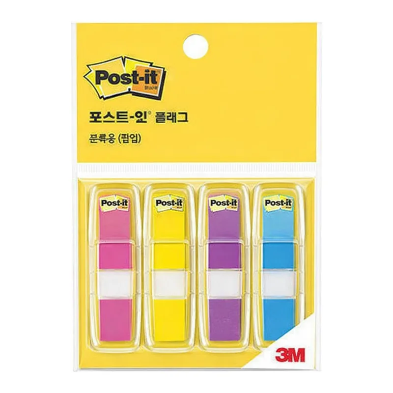 OFFICENEX 3M 포스트잇 플래그 분류용(팝업) 683M-4AB(형광)