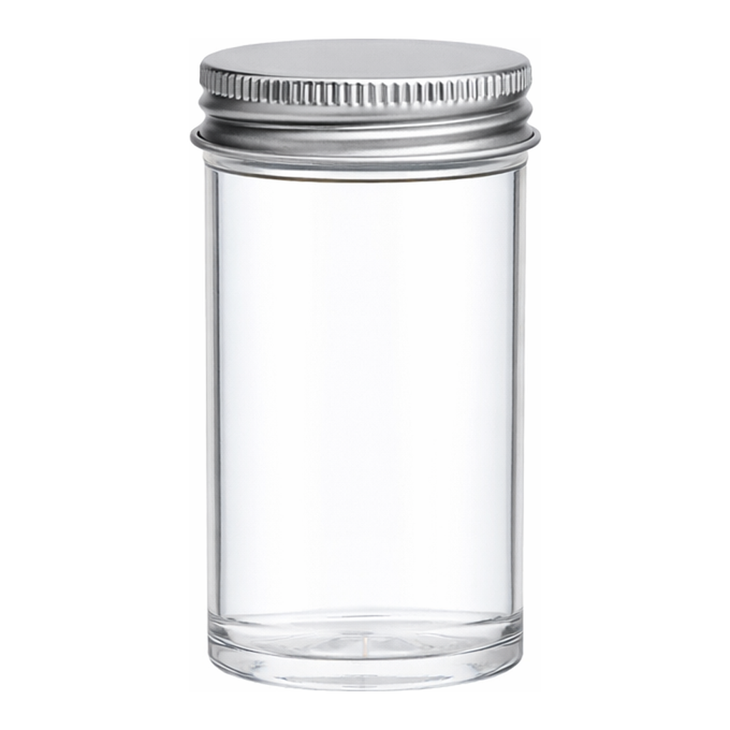 Greiner Bio One MULTIPURPOSE CONTAINER, 100 ML, PS, 45/77 MM,METAL SCREW CAP, CLEAR, W/O LABEL, ASEPTIC, 20 PCS./BAG