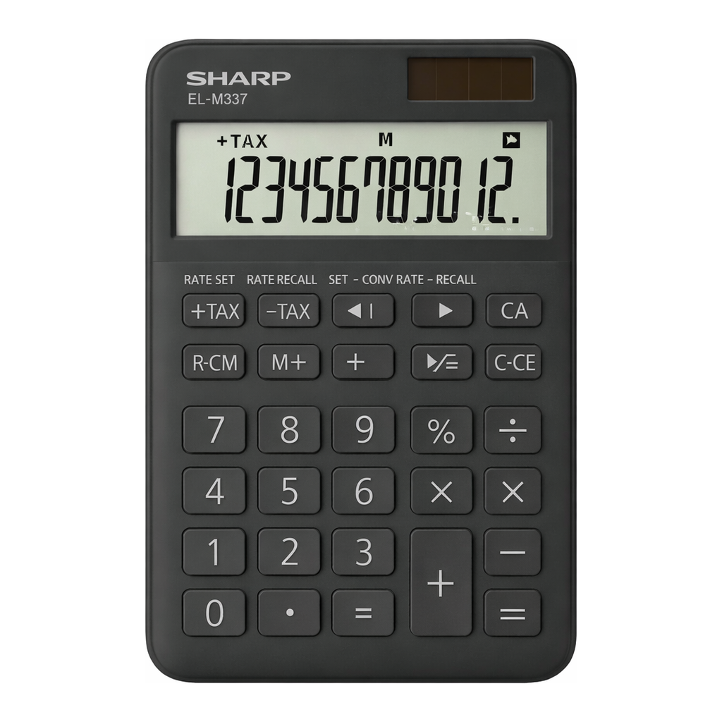 OFFICENEX 샤프 계산기 EL-M337 블랙