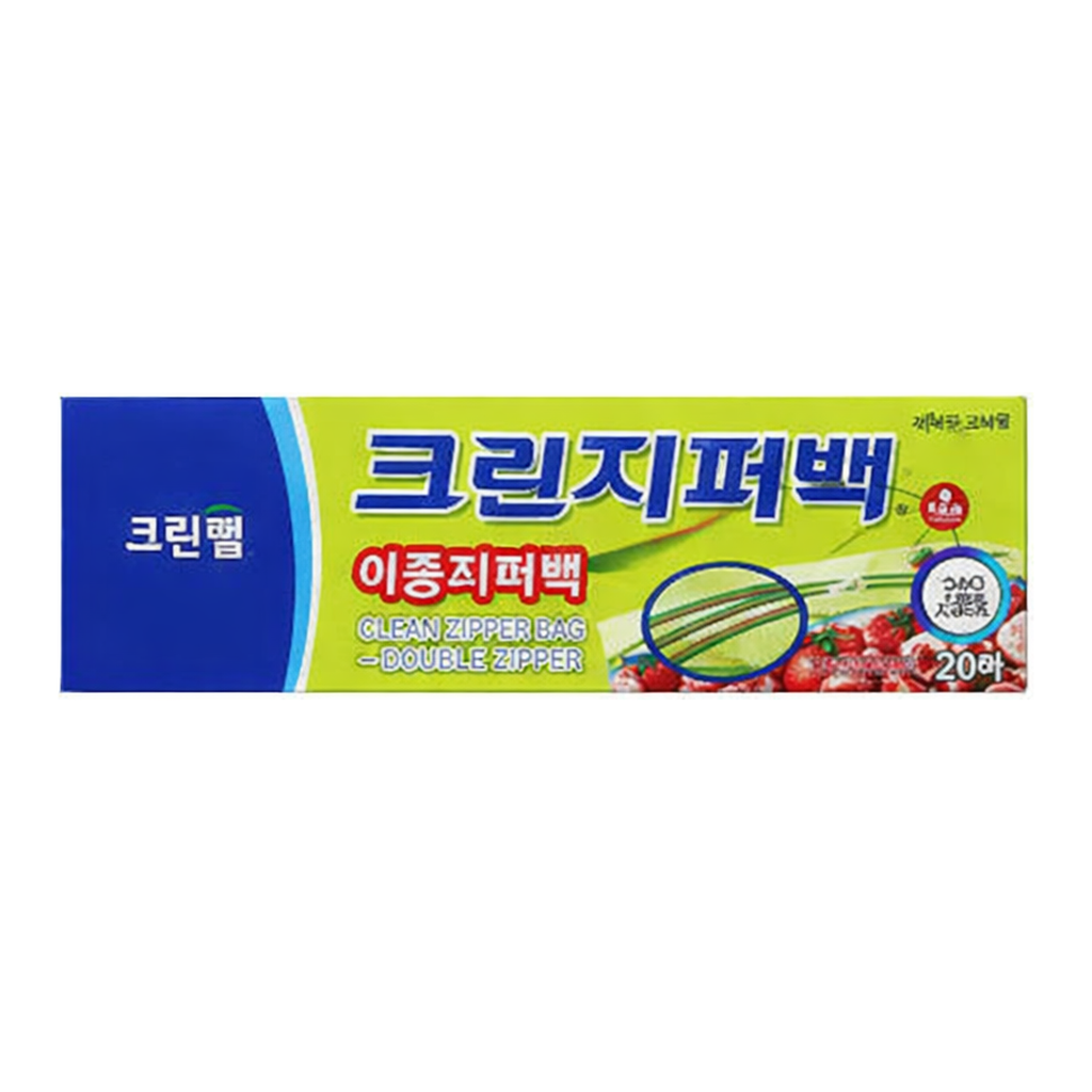 OFFICENEX 크린 이중 지퍼백 18x20cm (20매)