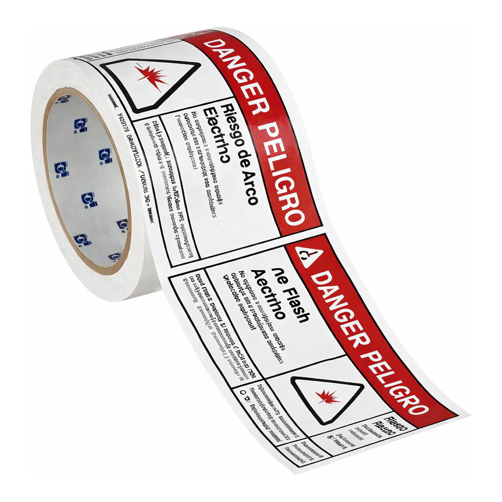 Brady Bilingual DANGER Arc Flash Hazard Labels