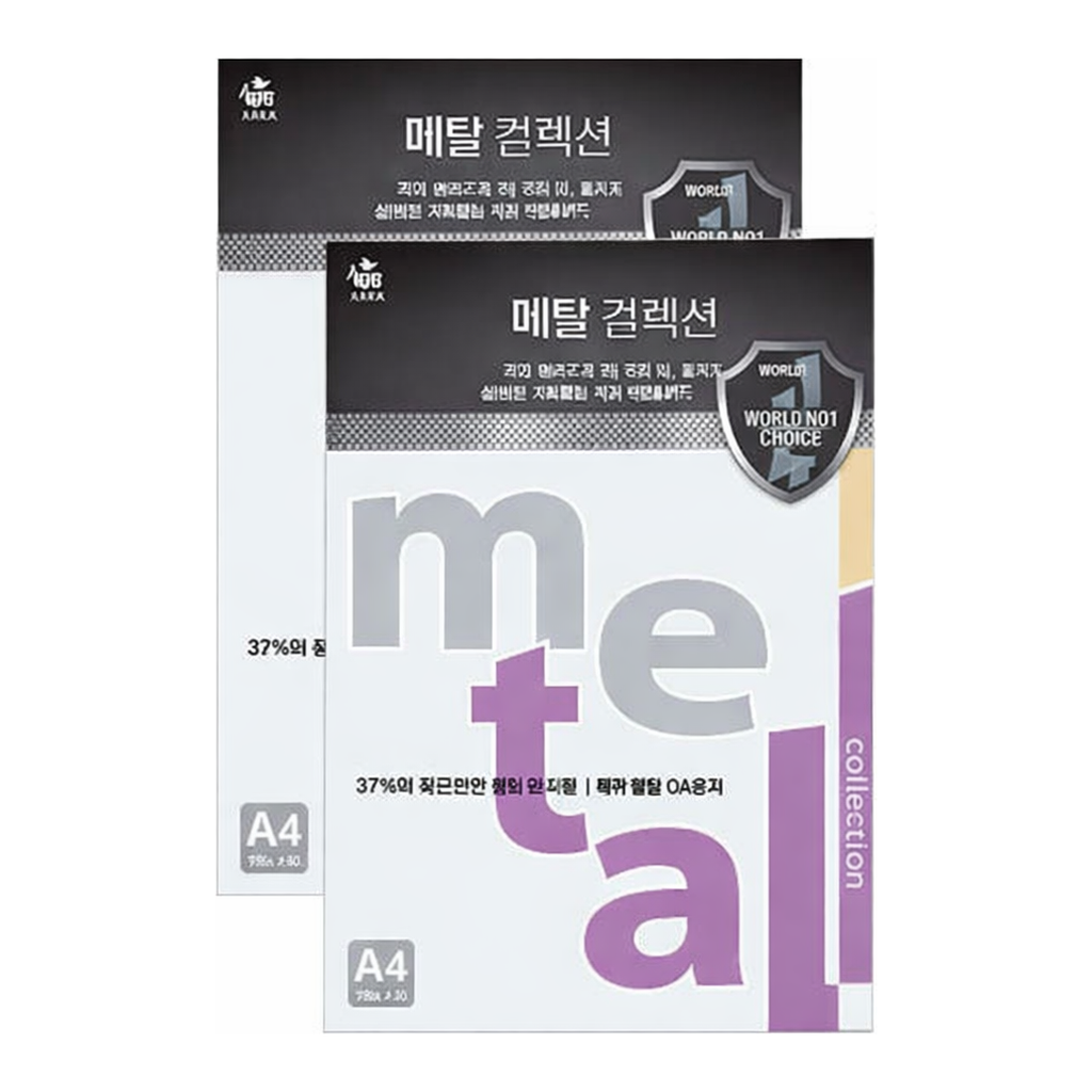 OFFICENEX 메탈컬렉션 (MK05/A4/ 120g/ 화이트골드/ 10매/팩/삼원)