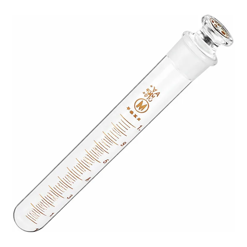 Maruemu Stoppered Test Tube, Centrifuge Tube (With Osmotic Baking Scale) 10mL Round-Bottomand others