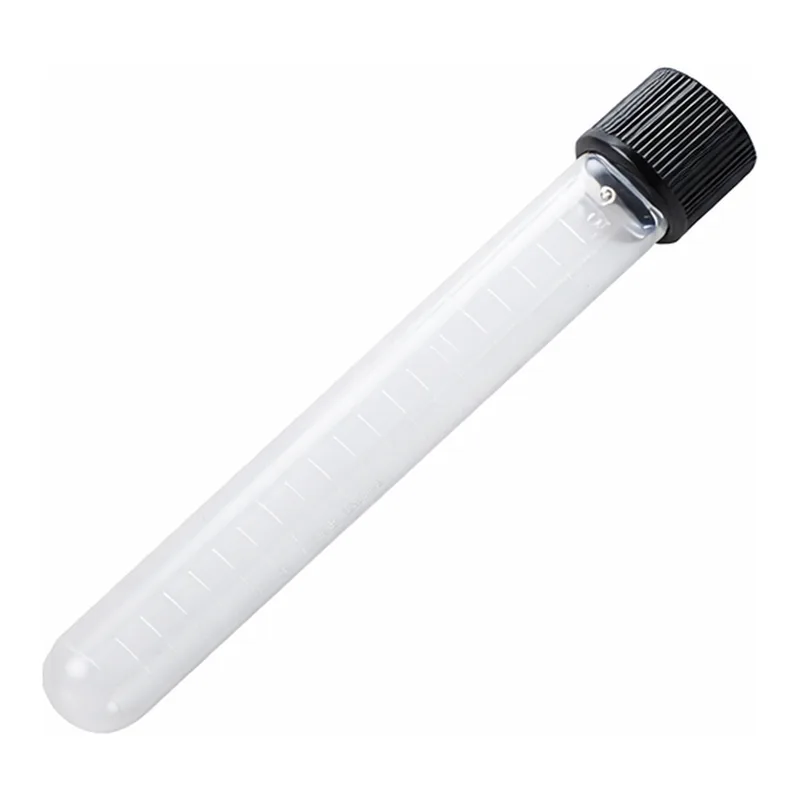 Maruemu Test Tube with Scale (Screw-Top) 15mL Round-Bottomand others