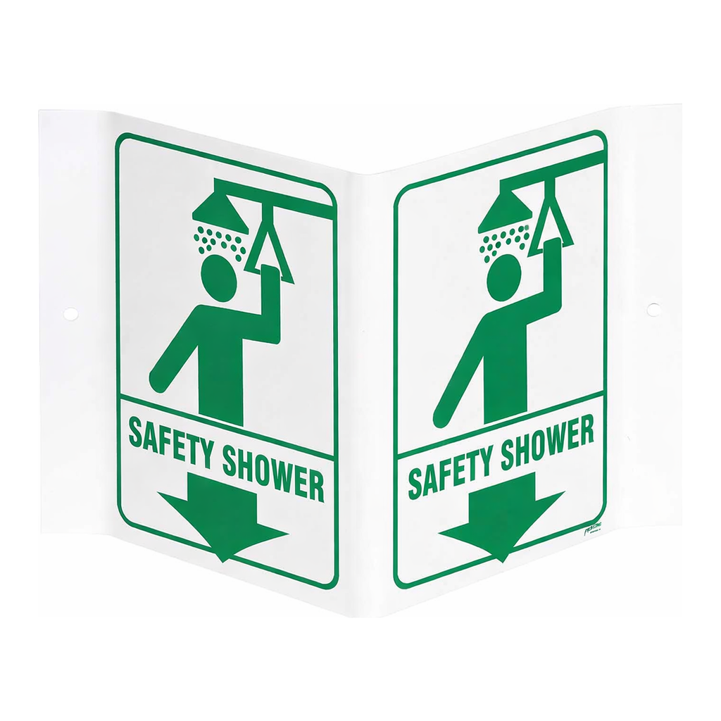 Brady V Safety Shower Sign