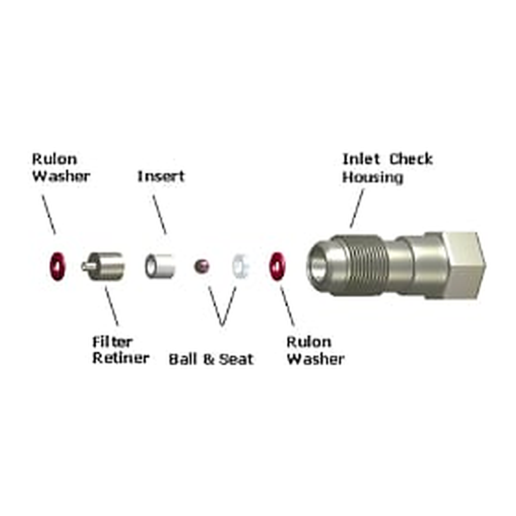 Waters Check Valve, Inlet