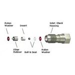 Waters Check Valve, Inlet