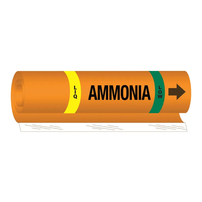 Brady LIQ AMMONIA LOW Pipe Marker