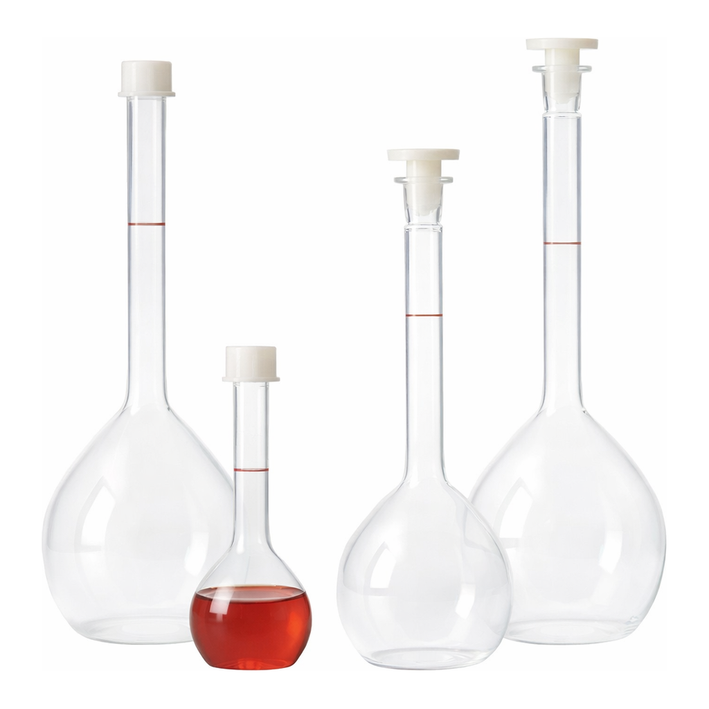 Daihan Science Kartell PMP B-Class Volumetric Flask, with GL-Screwcap & Stopper, DIN/ISO, 50~1