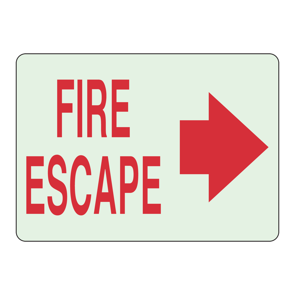 Brady BradyGlo Fire Escape Sign