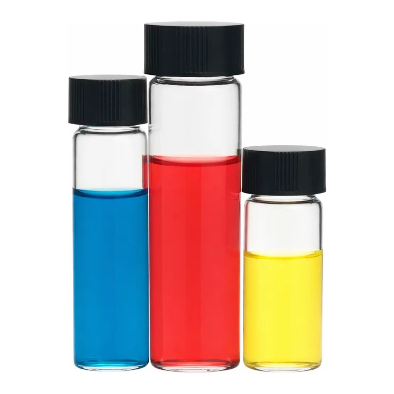 Merck Wheaton sample vials with rubber lined caps