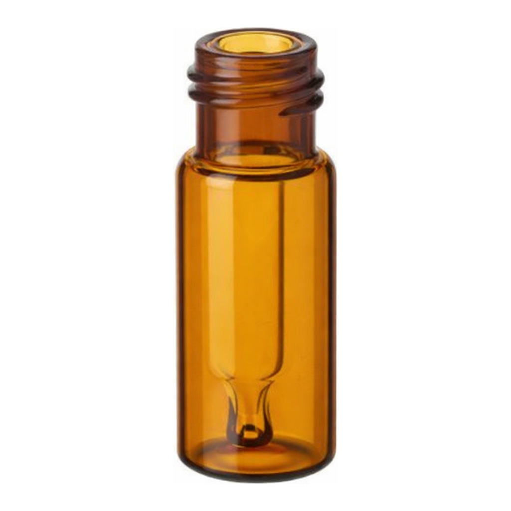 Restek Interlocked Vial/Insert, 300uL Amber, 9mm Thread 100-pk