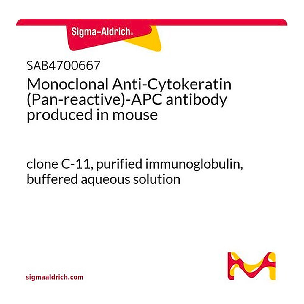 Merck Monoclonal Anti-Cytokeratin (Pan-reactive)-APC antibody produced in mouse