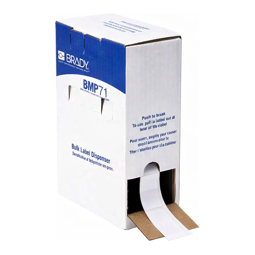 Brady Aggressive Adhesive Multi-Purpose Polyester Labels, Bulk, for M6 M7 Printers