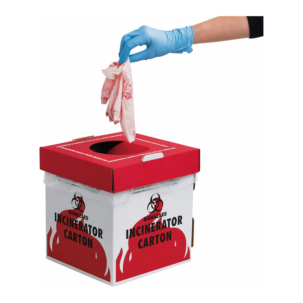 AS ONE Biohazard IncineRator Carton, 바이오해저드 소각용 상자