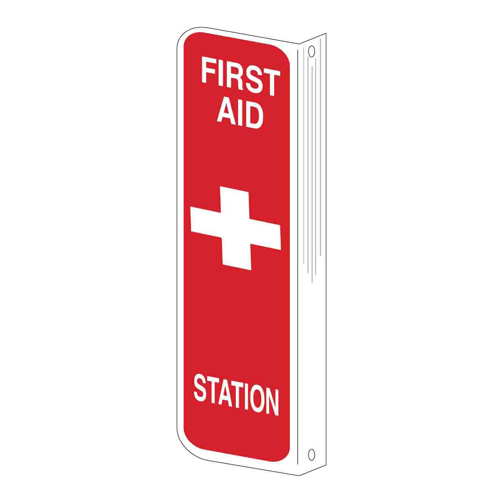 Brady L First Aid Station Sign