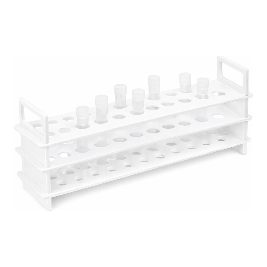 Daihan Science PP 3-Tier Test Tube Rack, for Φ13~32mm Test Tubes<br>With 12·18·20·31·40·62-Hole