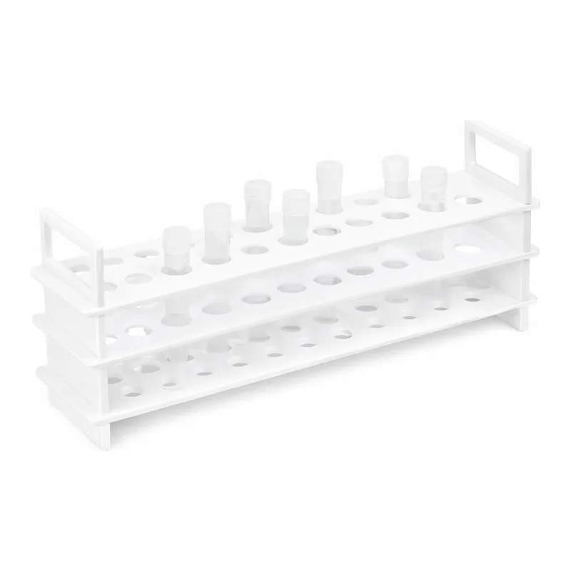 Daihan Science PP 3-Tier Test Tube Rack, for Φ13~32mm Test Tubes<br>With 12·18·20·31·40·62-Hole