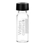 Waters LCGC Certified Clear Glass 12 x 32 mm Screw Neck Vial, with Cap and PTFE Septum, 2 mL Volume, 100/pk