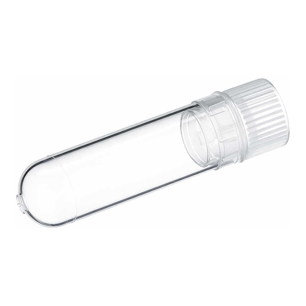 Greiner Bio One CRYO.S, 2 ML, PP, ROUND BOTTOM,INTERNAL THREAD, NATURAL SCREW CAP, NATURAL, STERILE, 100 PCS./BAG